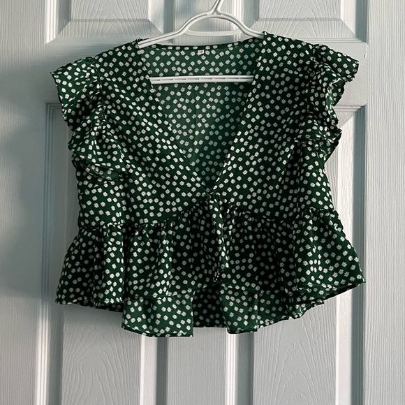 Shein Cropped Blouse - Picture 1 of 5